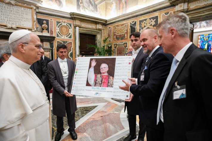 Private Papal Audience 9 October 2025 - Handover MINDS Gift to Pope Leo XIV